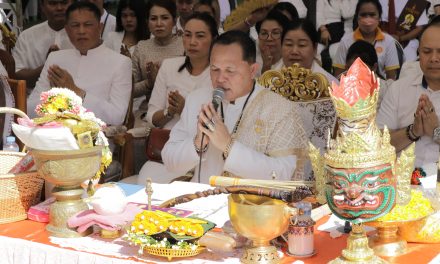 วัดป่าสันติกุสุมาลย์ จังหวัดสกลนคร  จัดงานฉลองอัฐิบูรพาจารย์ หลวงปู่ครูบาคำเป็ง ฐิตปัญโญ ครบรอบ100 วันมรณกาล อย่างยิ่งใหญ่